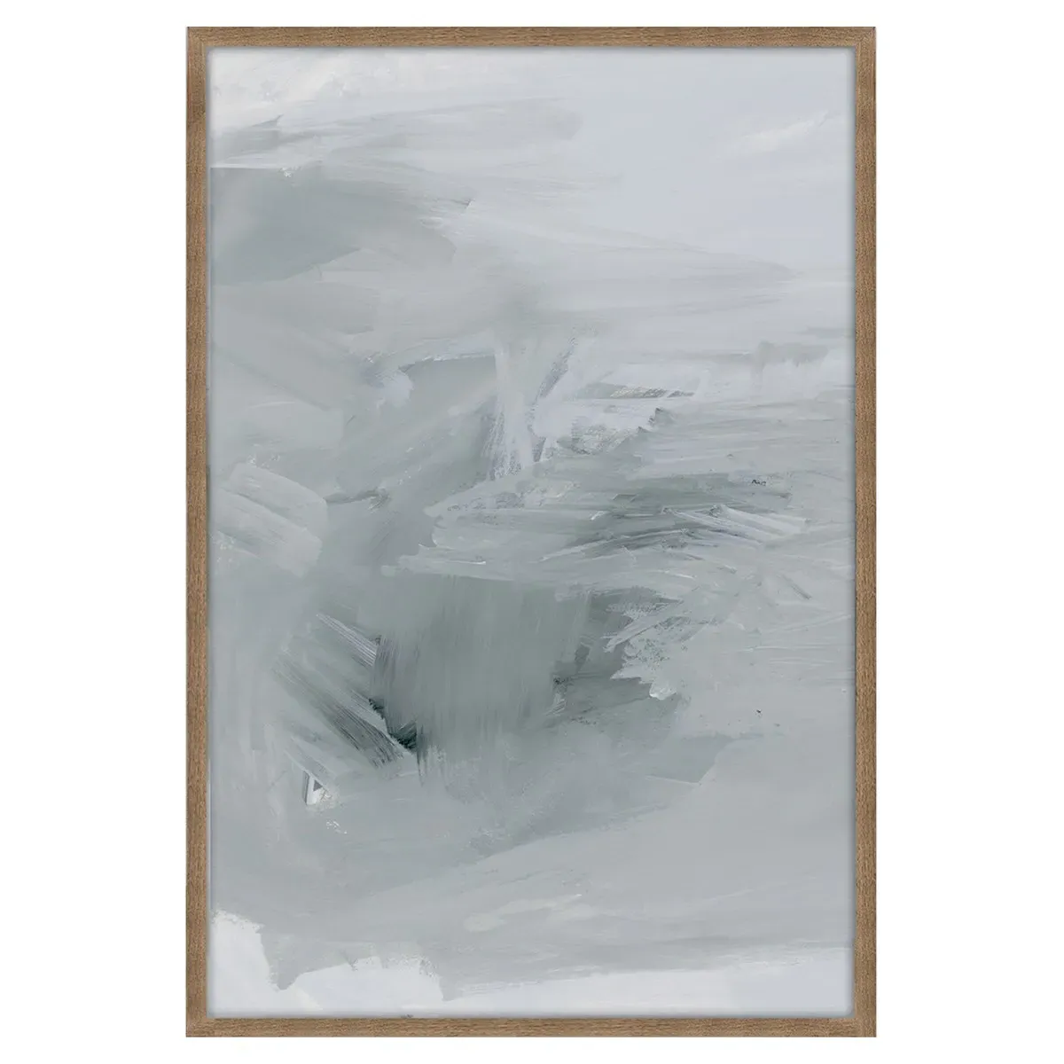 Walker 14-2 Framed Painting - Grey, Wood