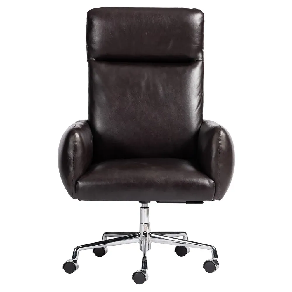 Wallie Office Chair - Black, Leather image