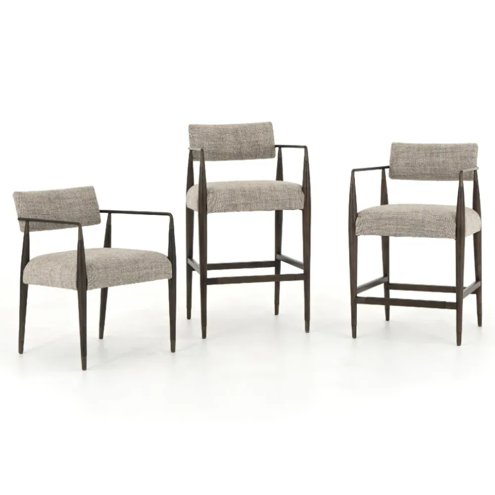 Wally Dining Chair - Grey, Parawood