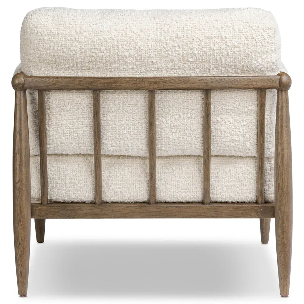 Warren Ivan Snow Mahogany Sienna Chair - Snow, Oak