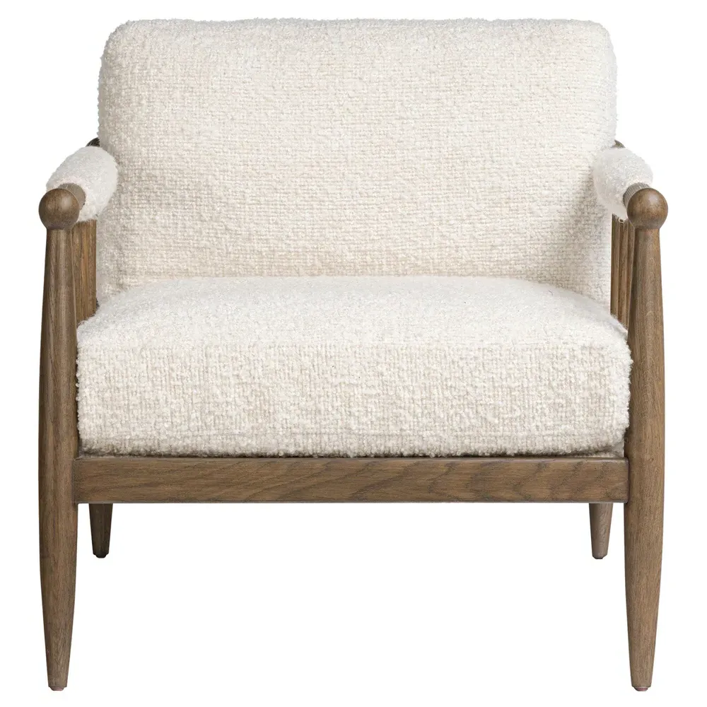 Warren Ivan Snow Mahogany Sienna Chair - Snow, Oak image