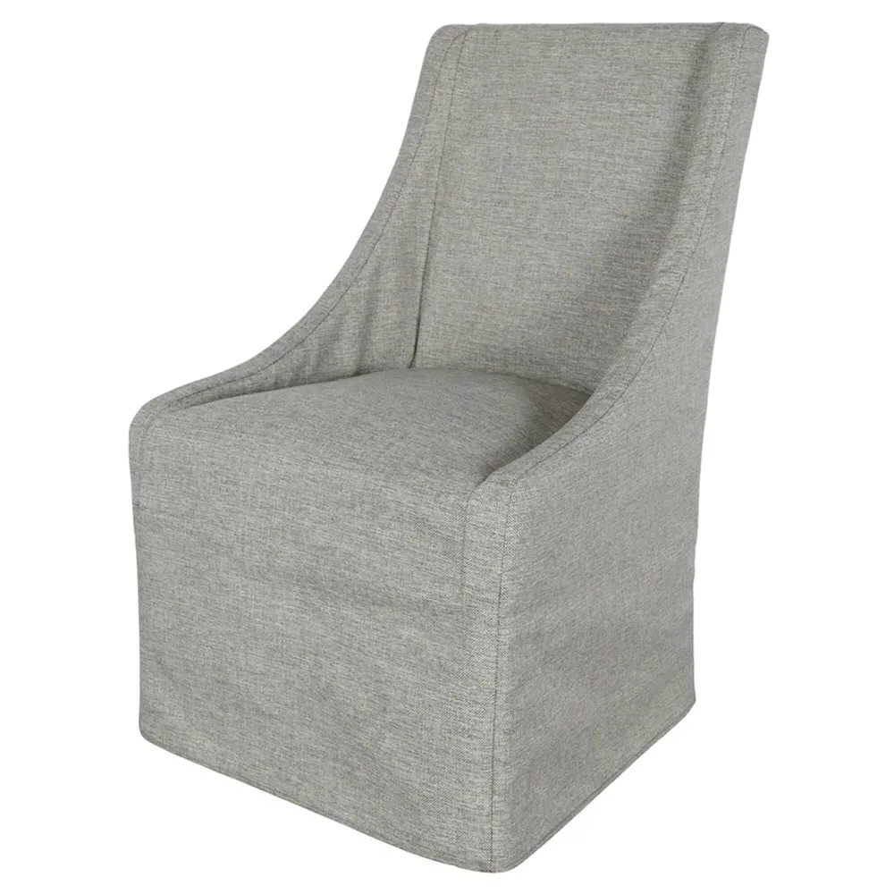 Warren Upholstered Slipcovered Dining Chair - Grey