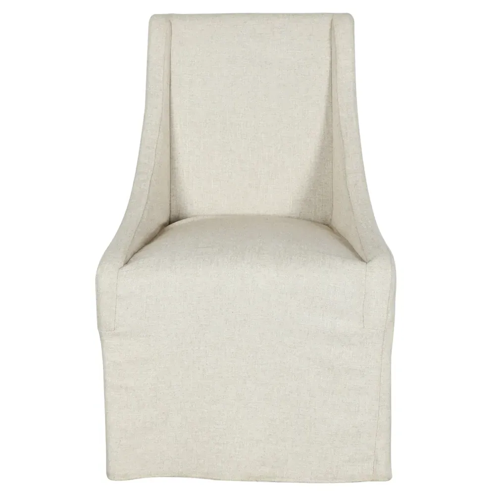 Warren Upholstered Slipcovered Dining Chair - Off White