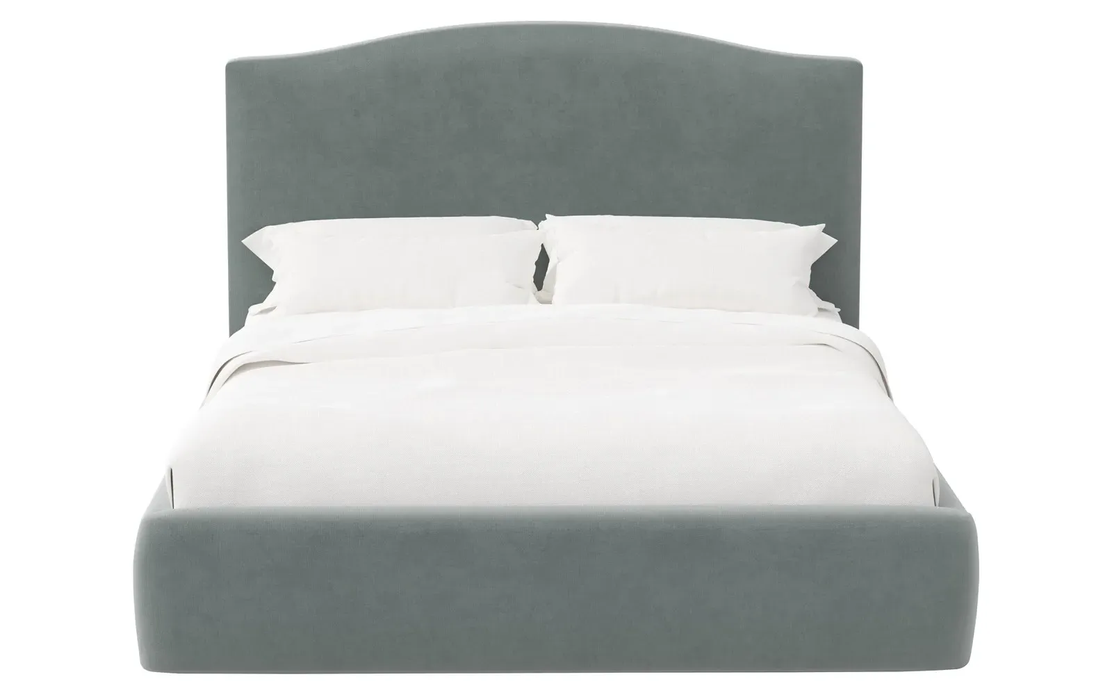 Waveney Cal King Size Bed Frame - Agave, Velvet