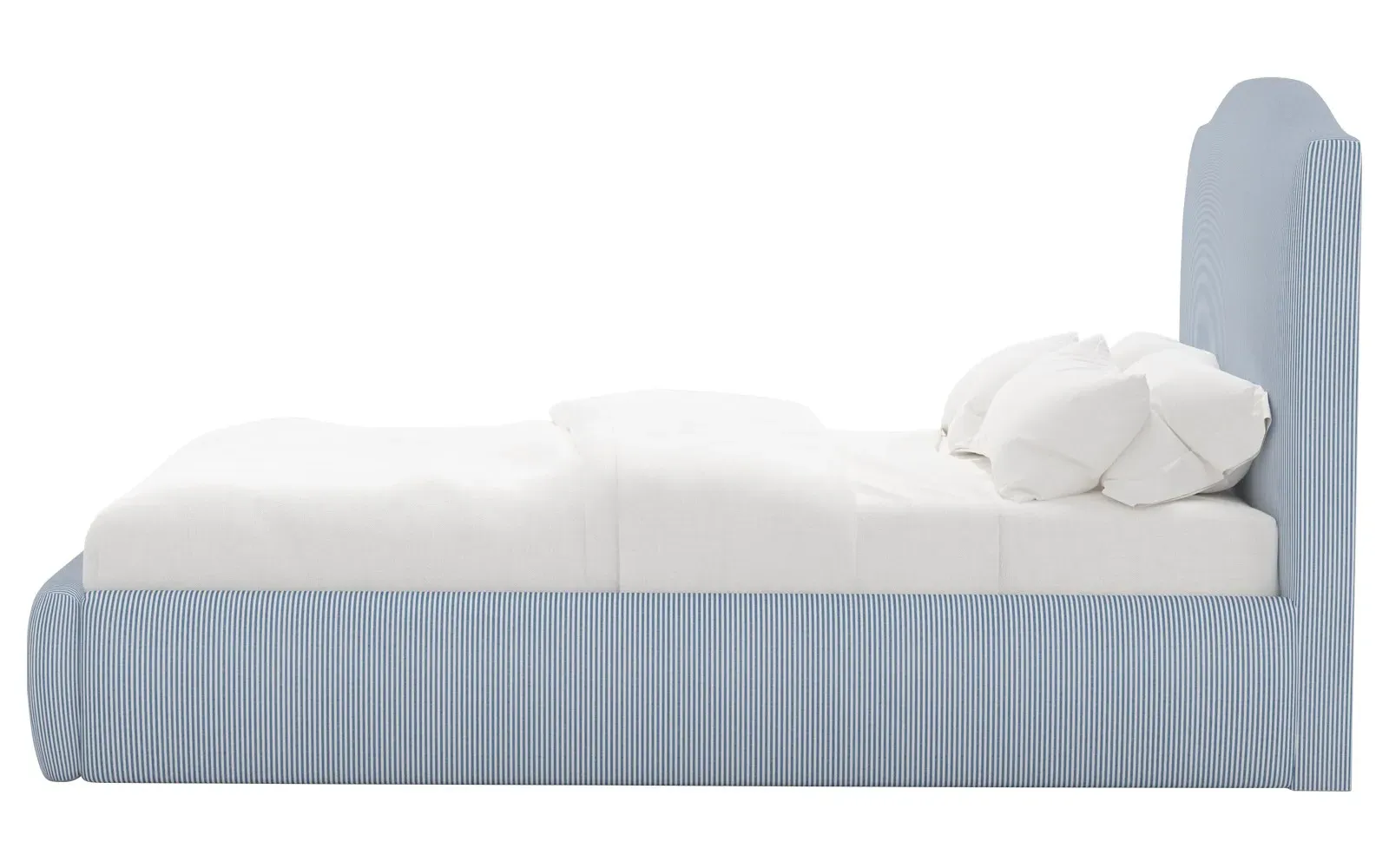 Waveney Cal King Size Bed Frame - Cambridge Blue, Cotton