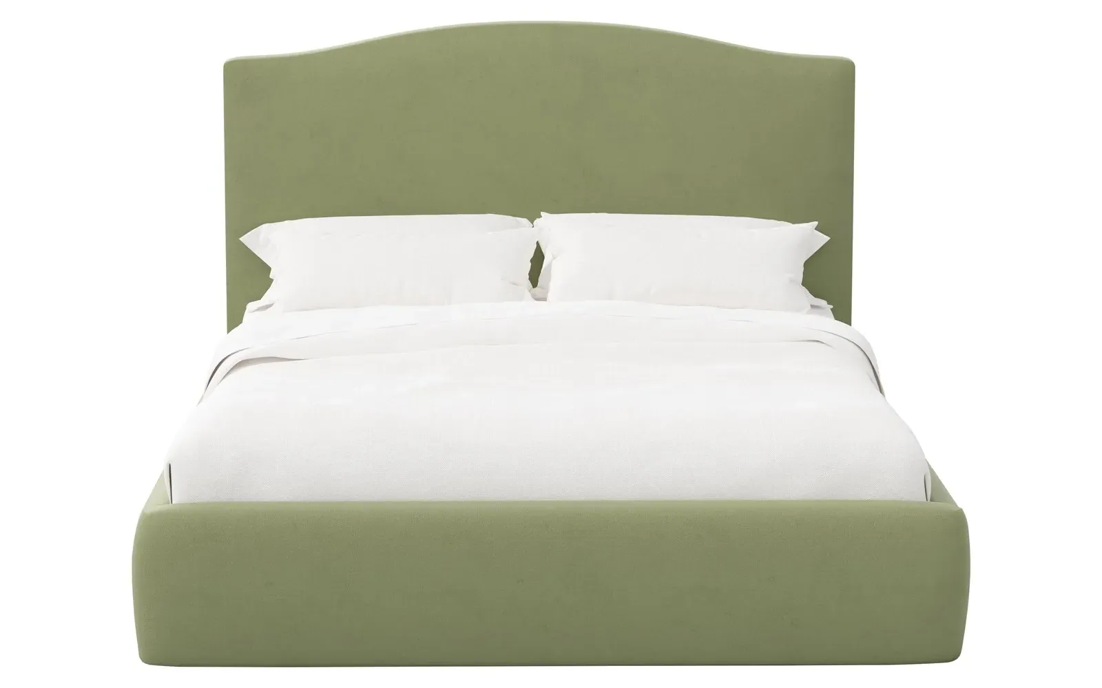 Waveney Full Size Bed Frame - Thyme, Velvet