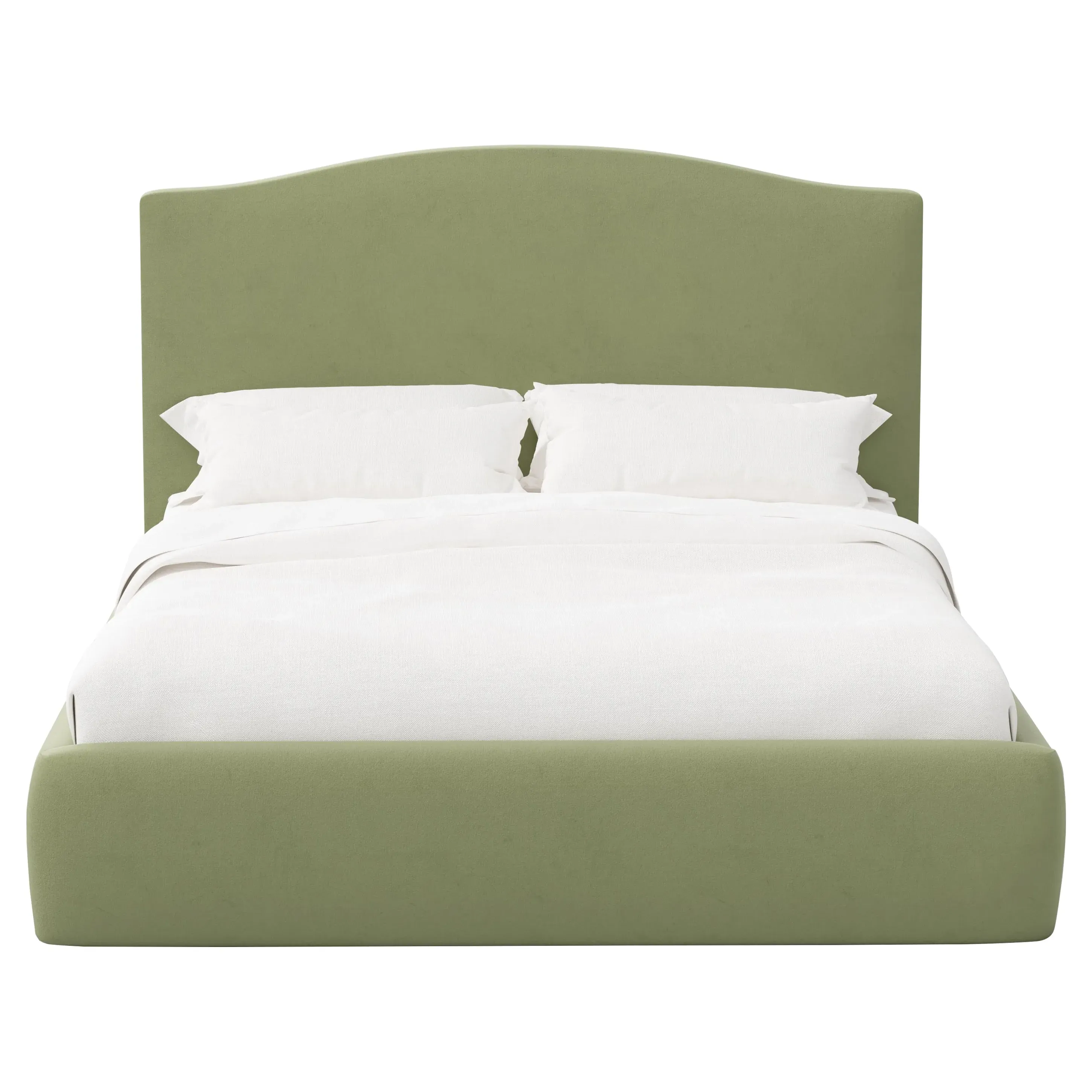 Waveney Full Size Bed Frame - Thyme, Velvet image