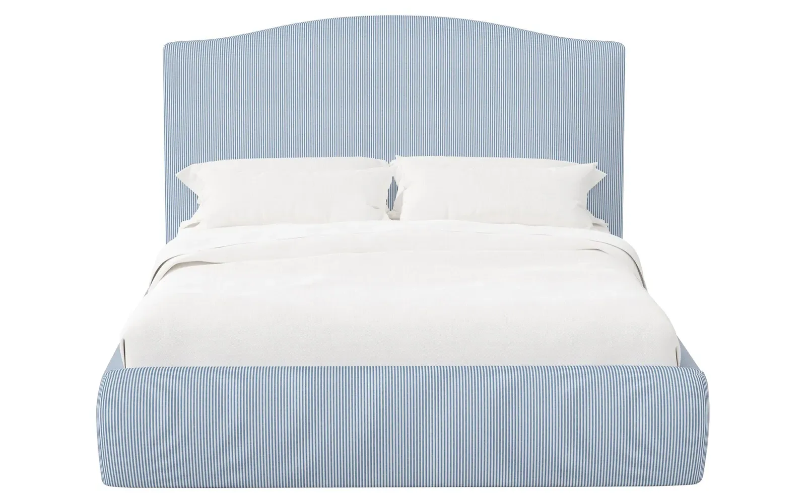 Waveney King Size Bed Frame - Cambridge Blue, Cotton