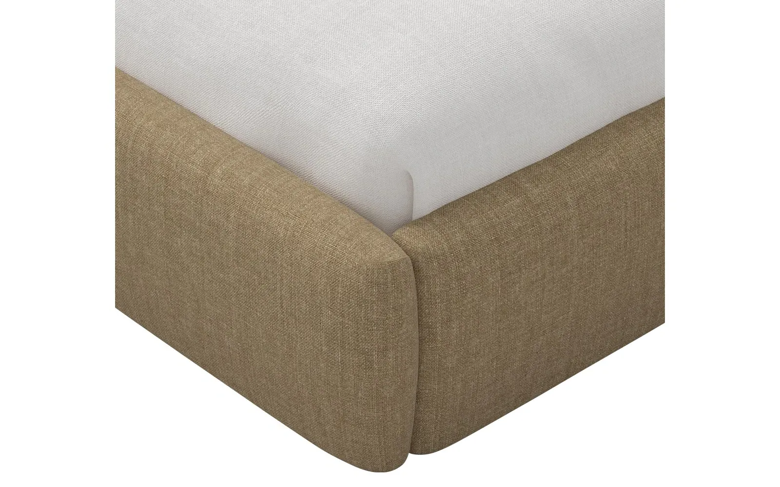 Waveney King Size Bed - Honeycomb, Linen