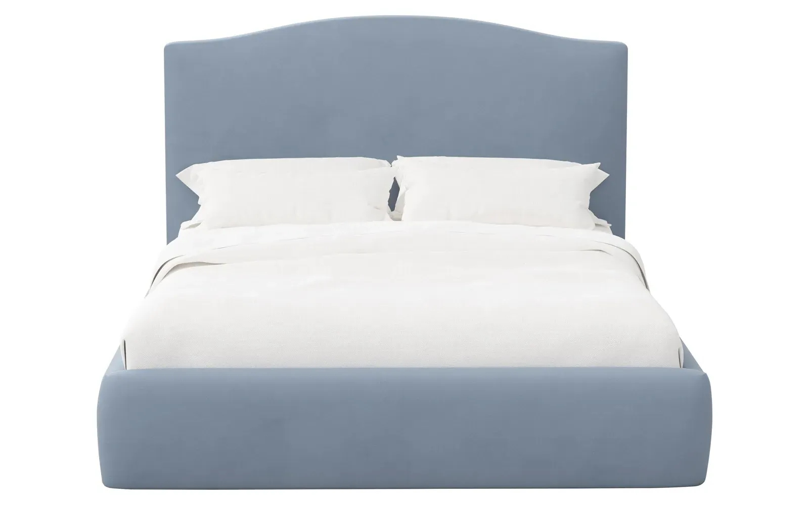 Waveney King Size Bed - Tidal Wave, Performance Velvet