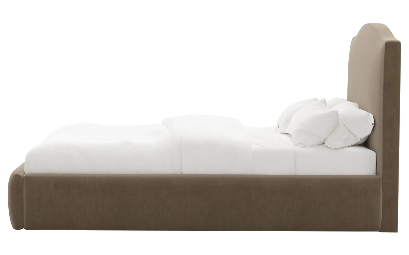 Waveney Queen Size Bed Frame - Portobello, Velvet