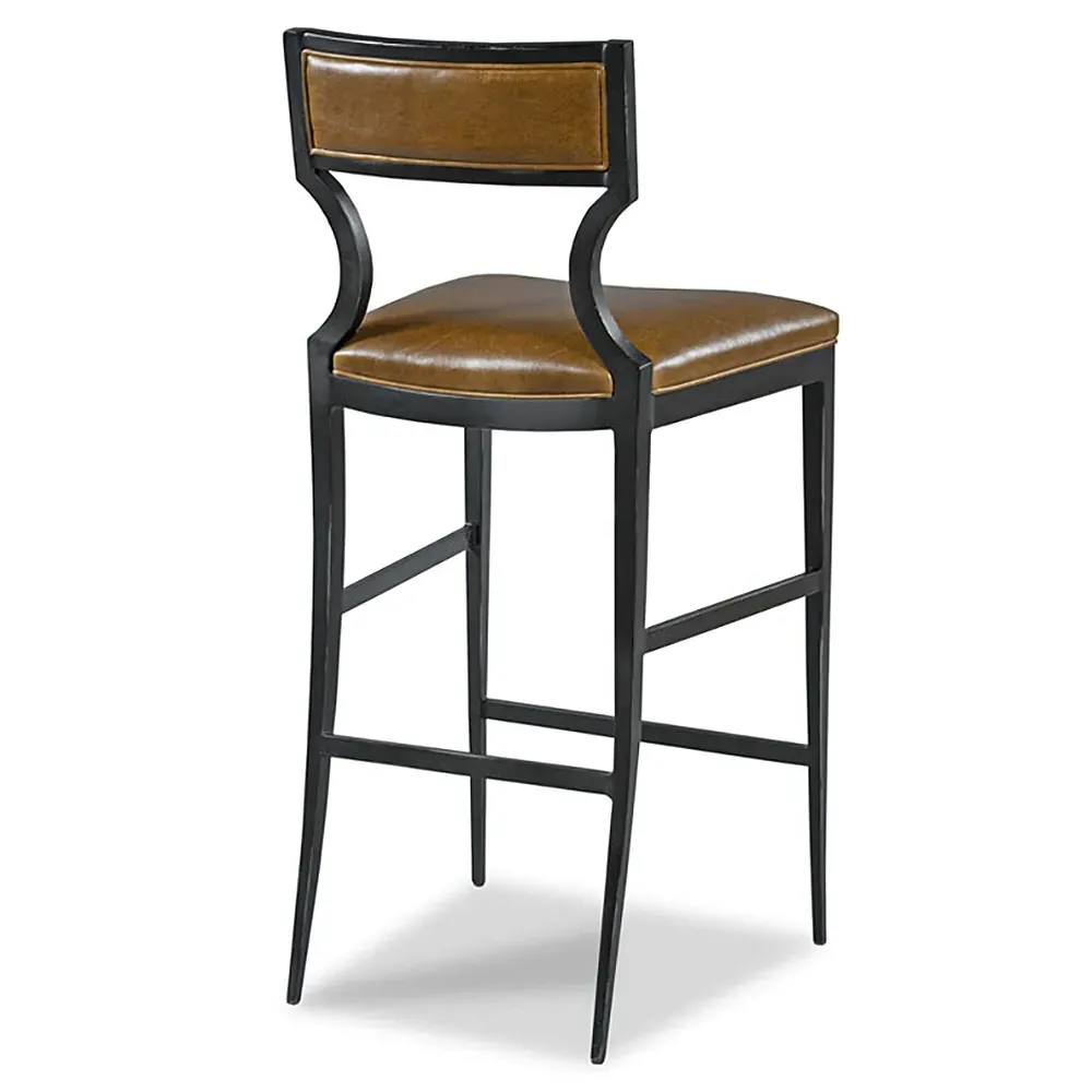 Wayland Counter Stool - Brown, Leather