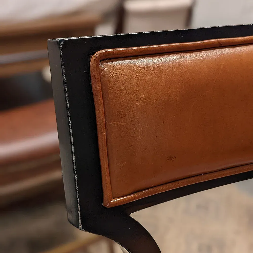 Wayland Counter Stool - Brown, Leather