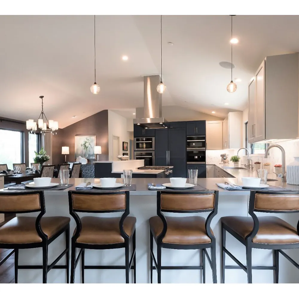 Wayland Counter Stool - Brown, Leather