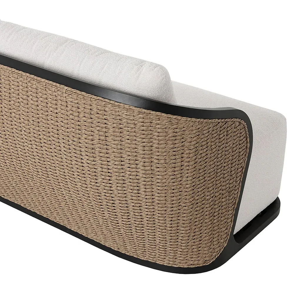 Weiss Outdoor Sofa - Cream, Rattan
