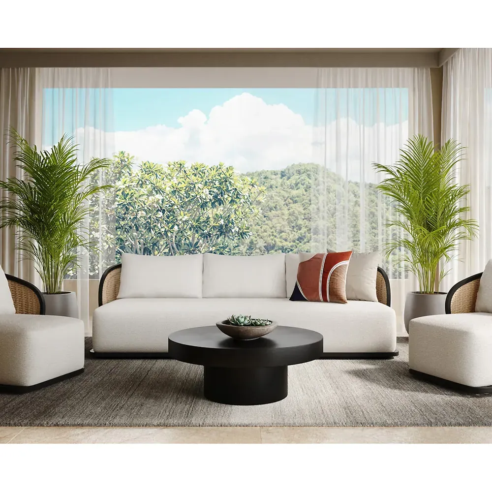 Weiss Outdoor Sofa - Cream, Rattan