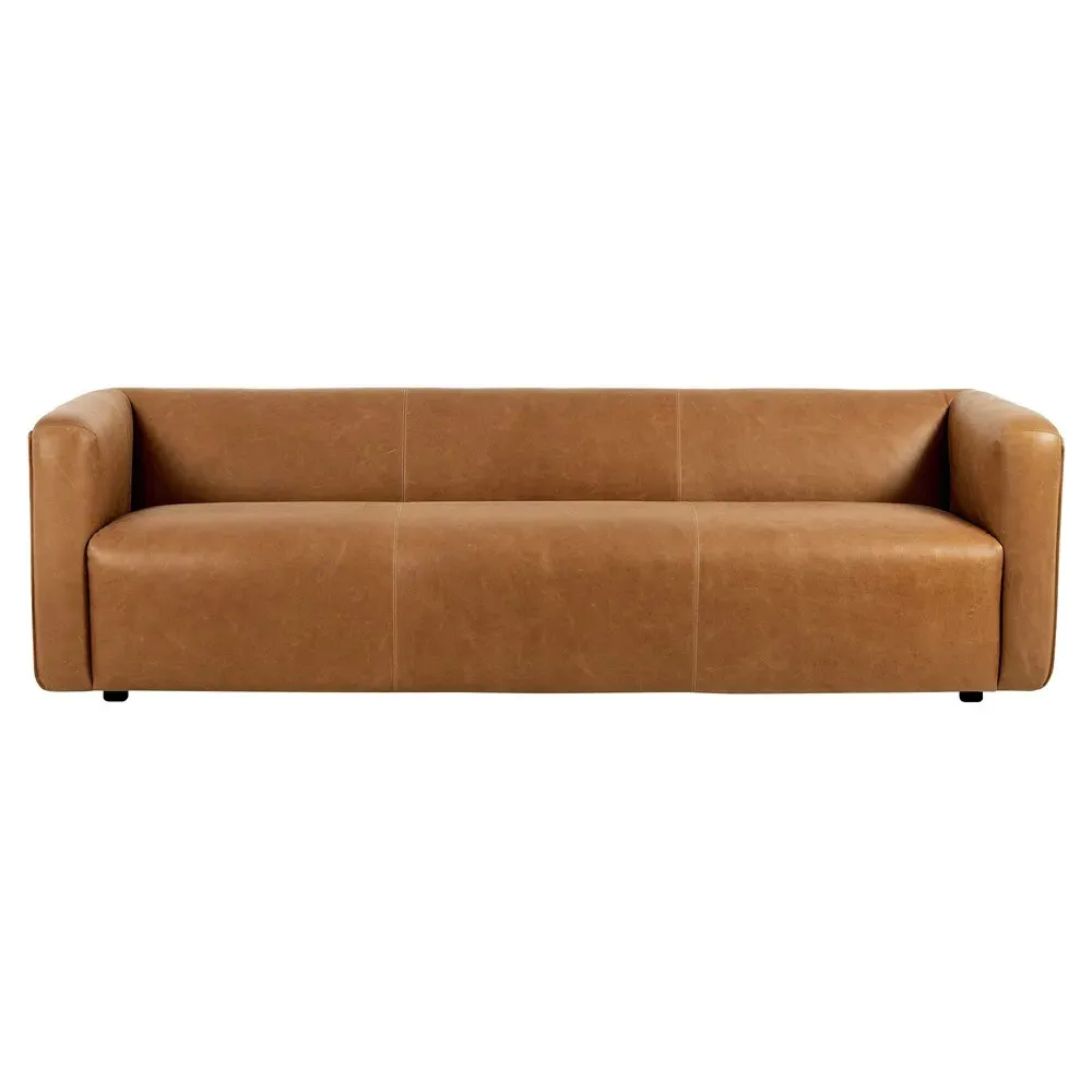 Wellborn Sofa - Cognac, Leather