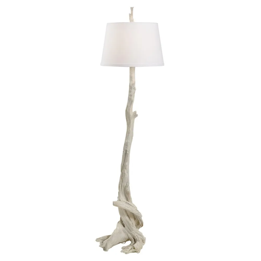 Wellington Floor Lamp - Whitewashed, Composite