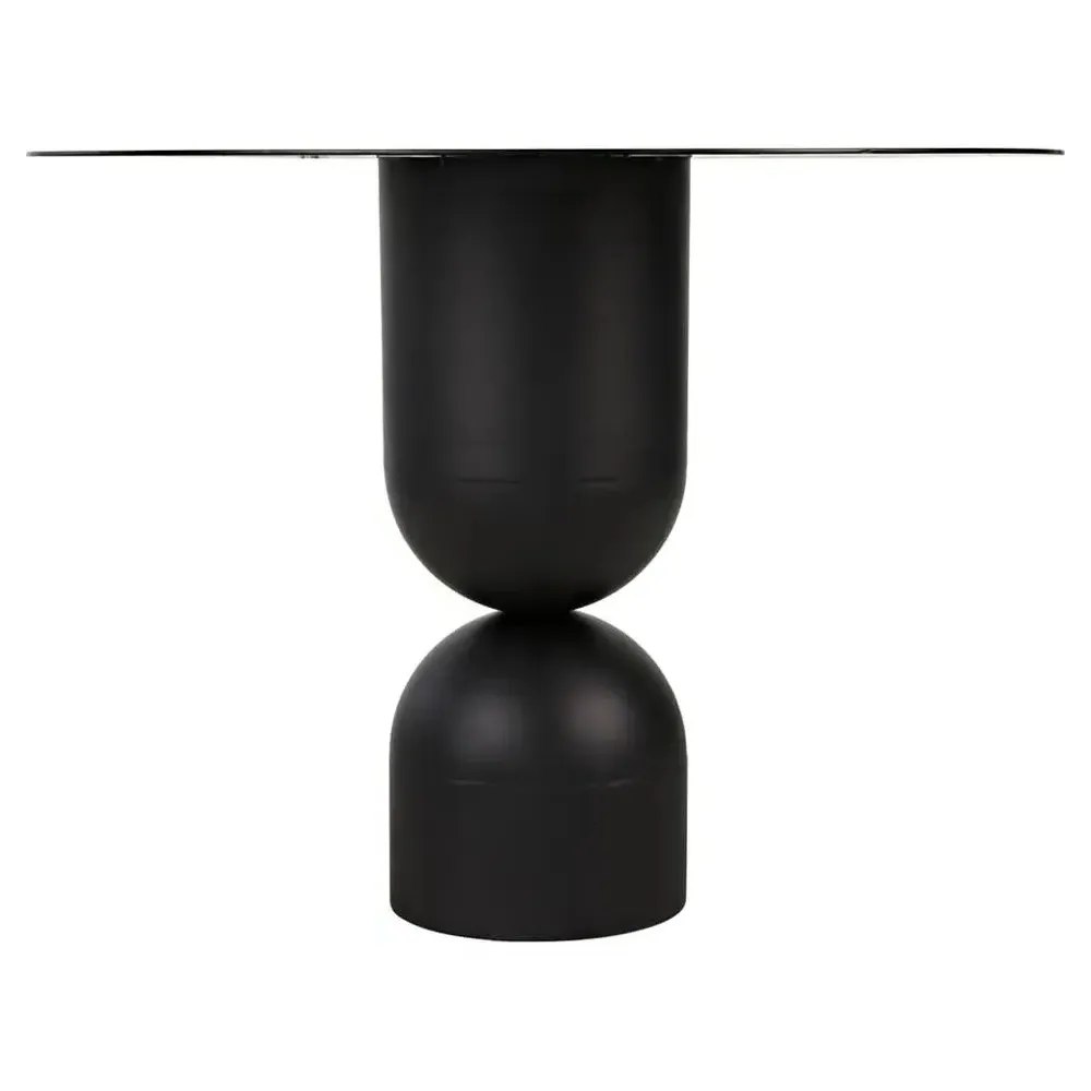 Wendy Round Dining Table - Black, Iron