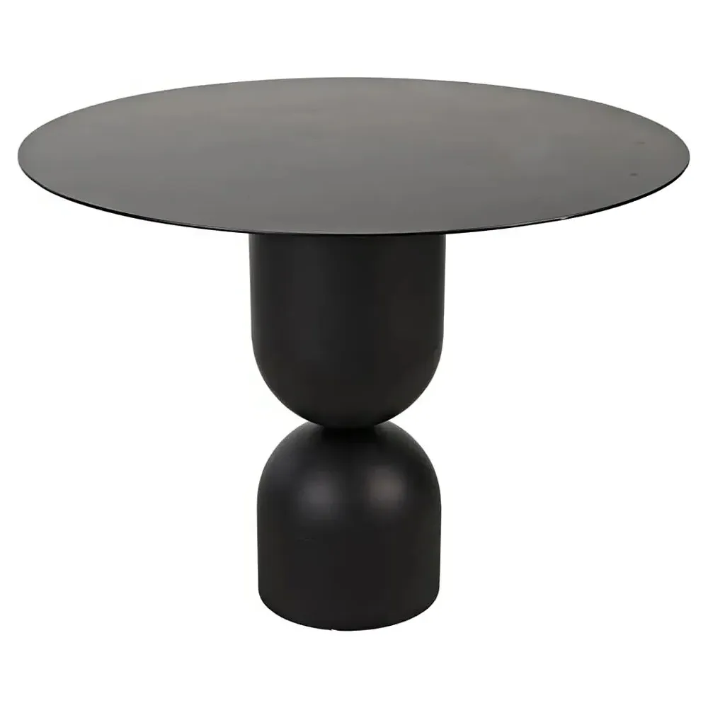 Wendy Round Dining Table - Black, Iron