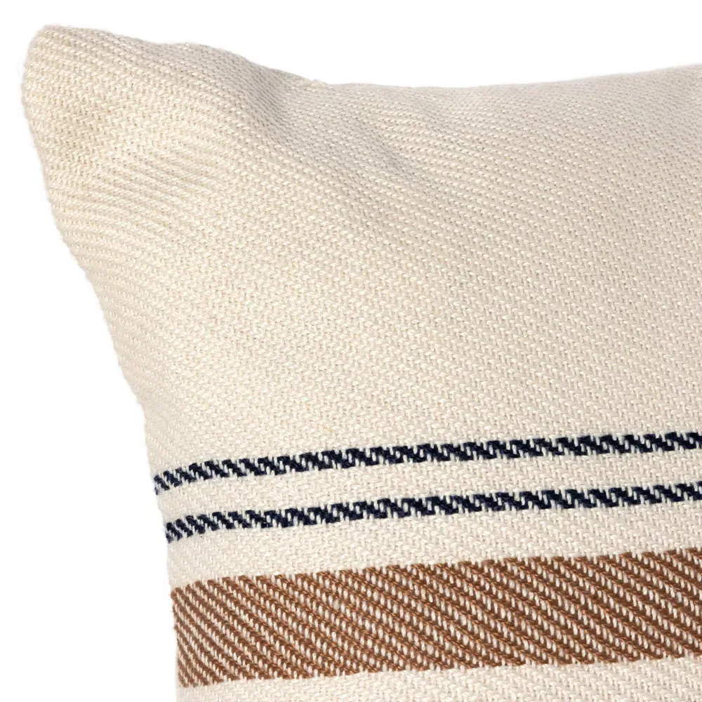 Wendy Striped Indoor Outdoor Lumbar Pillow - Beige