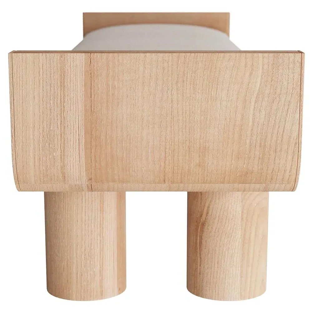 Wesley Entryway Bench - Cream, Oak