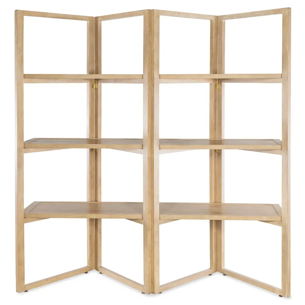 Wesley Folding Bookcase - Brown, Oak
