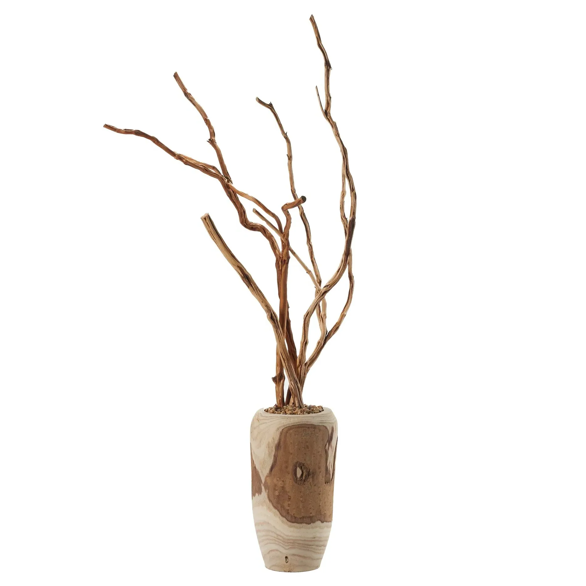 Westin Faux Tiger Wood Branches Planter - Brown image