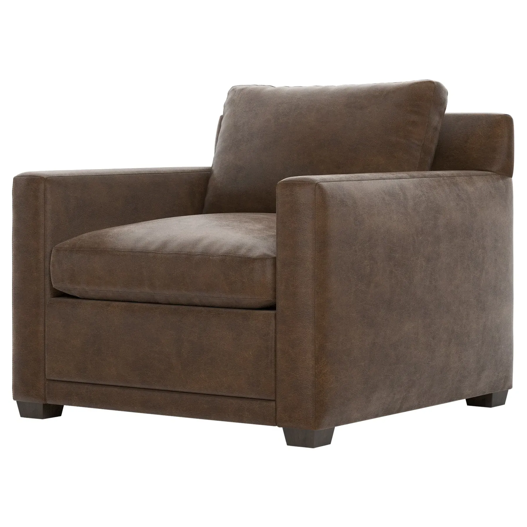 Weybridge Leather Chair - Saddle Brown image