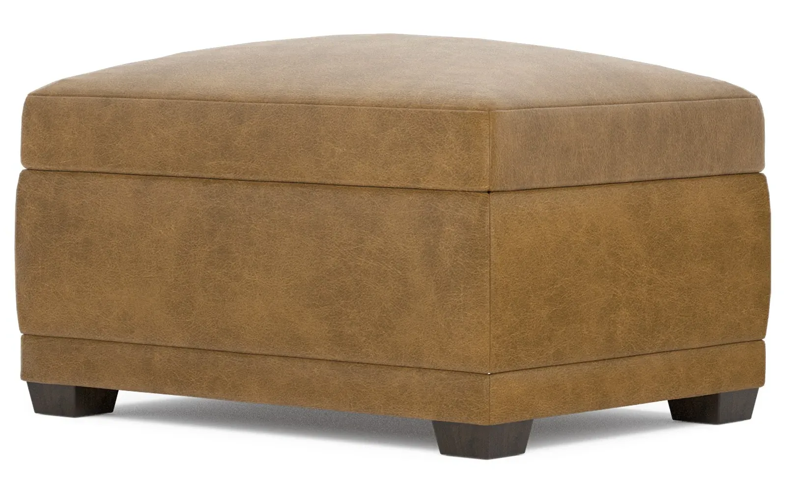 Weybridge Ottoman - Butterscotch, Leather