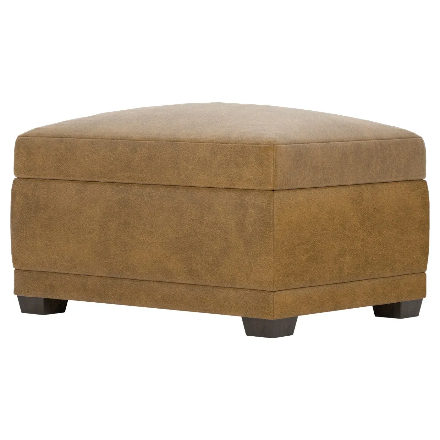 Weybridge Ottoman - Butterscotch, Leather image