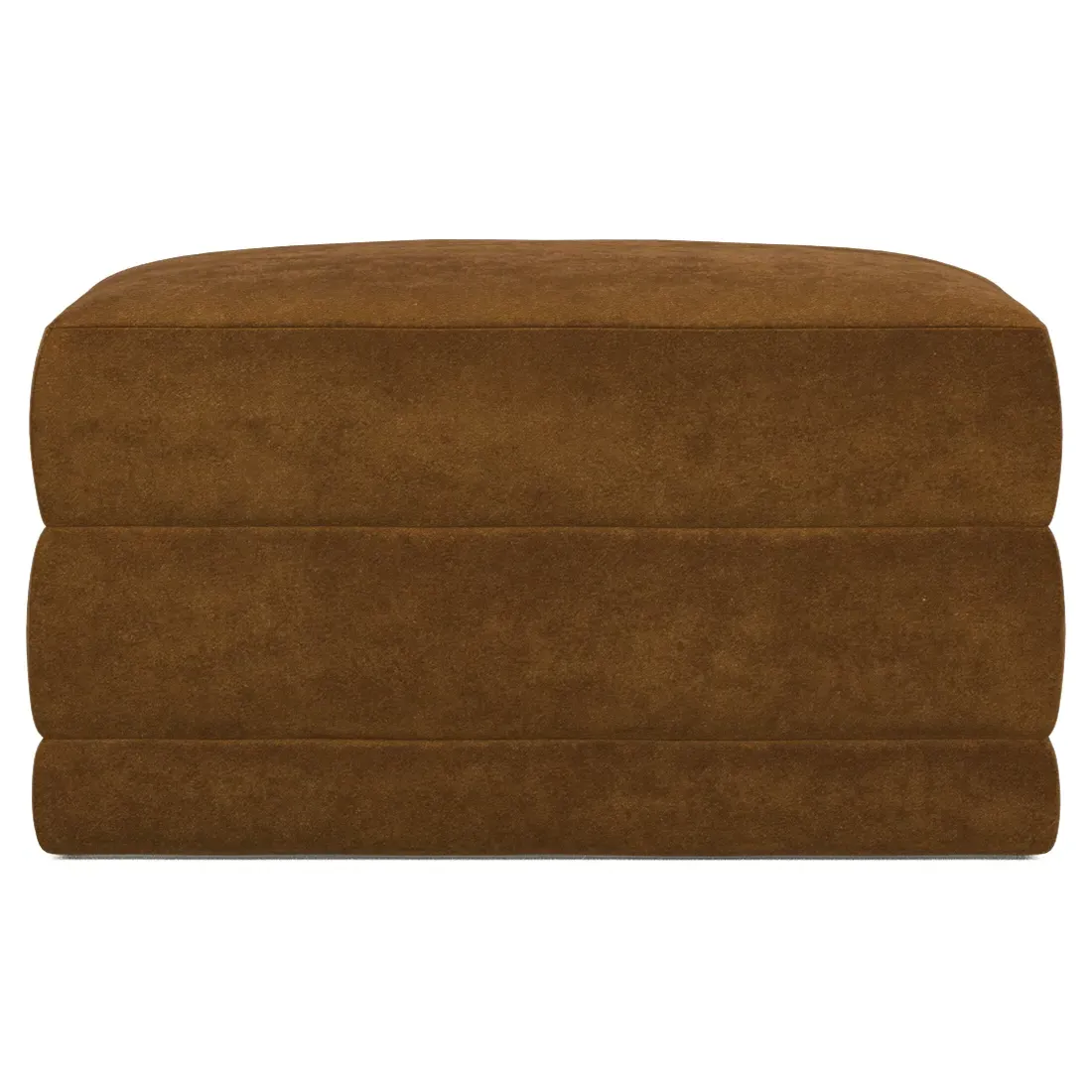 Weybridge Ottoman Upholstered to Floor - Amber