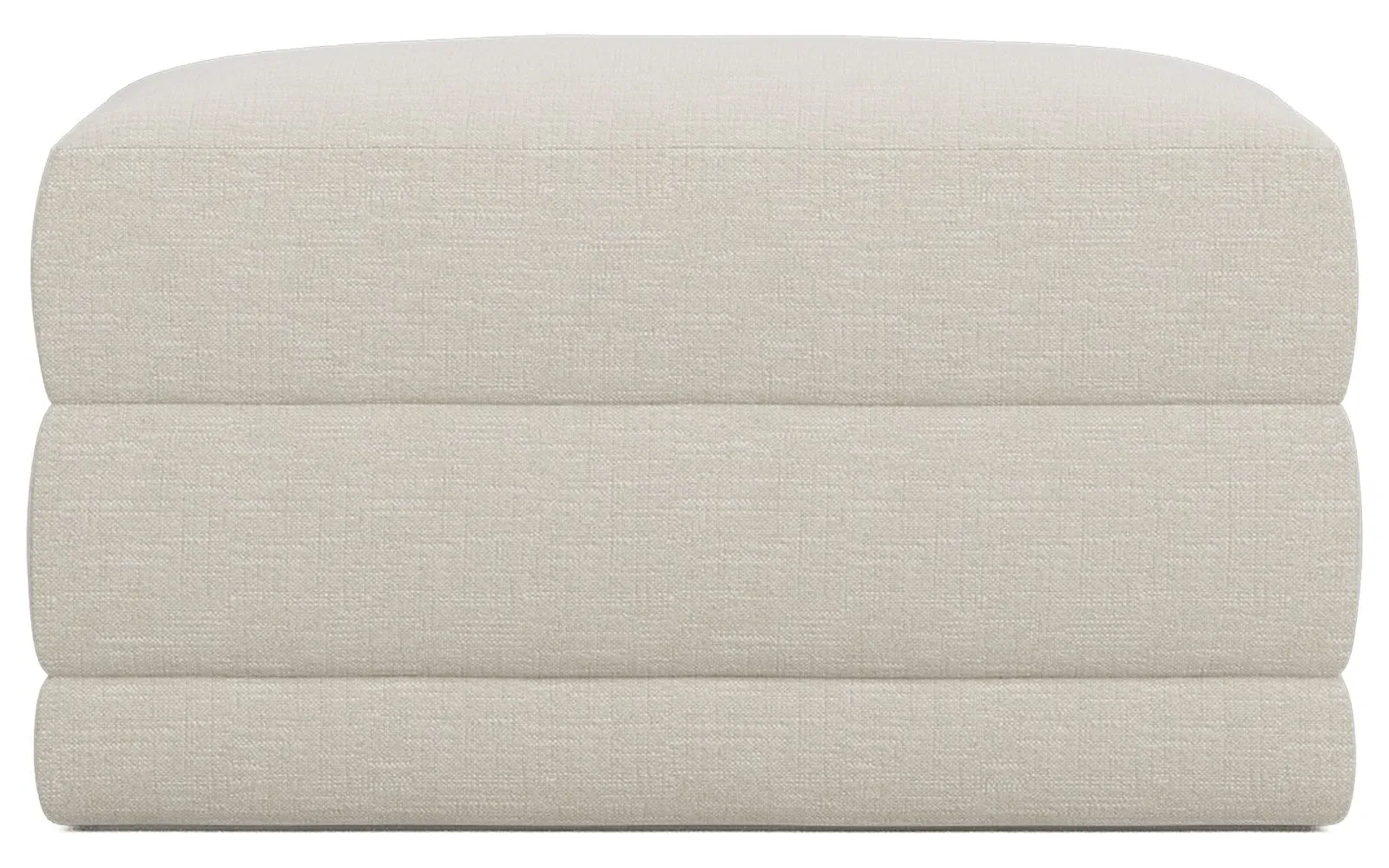 Weybridge Ottoman Upholstered to Floor - Biscuit