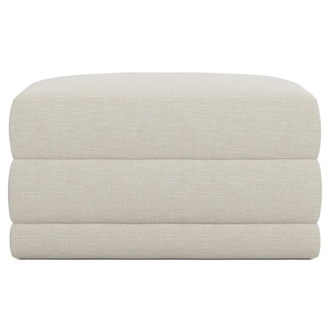 Weybridge Ottoman Upholstered to Floor - Biscuit