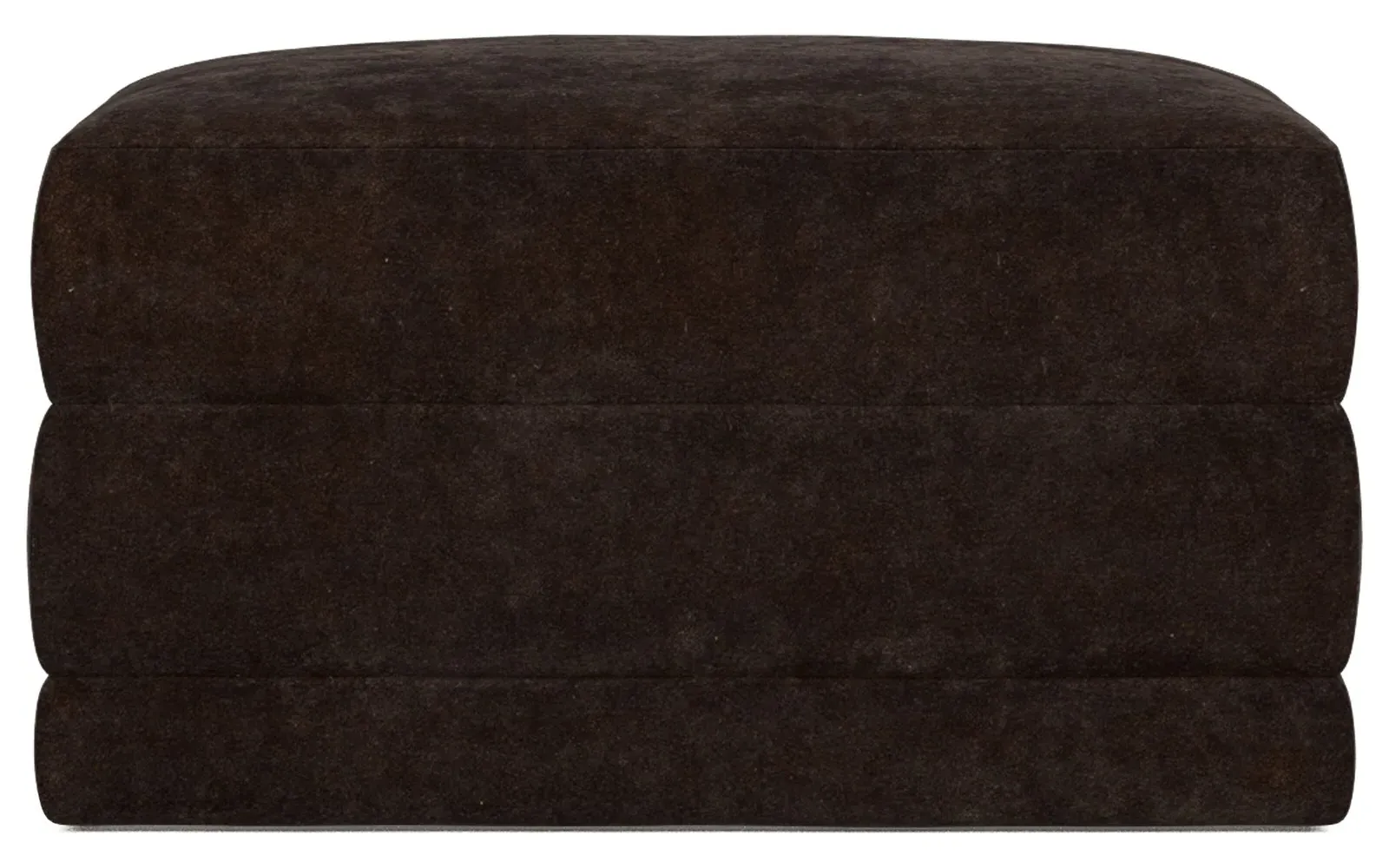 Weybridge Ottoman Upholstered to Floor - Dark Chocolate