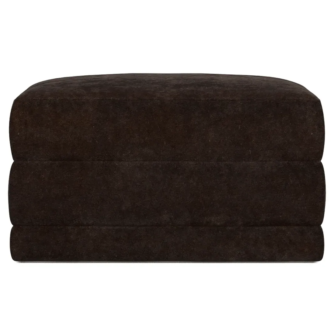 Weybridge Ottoman Upholstered to Floor - Dark Chocolate