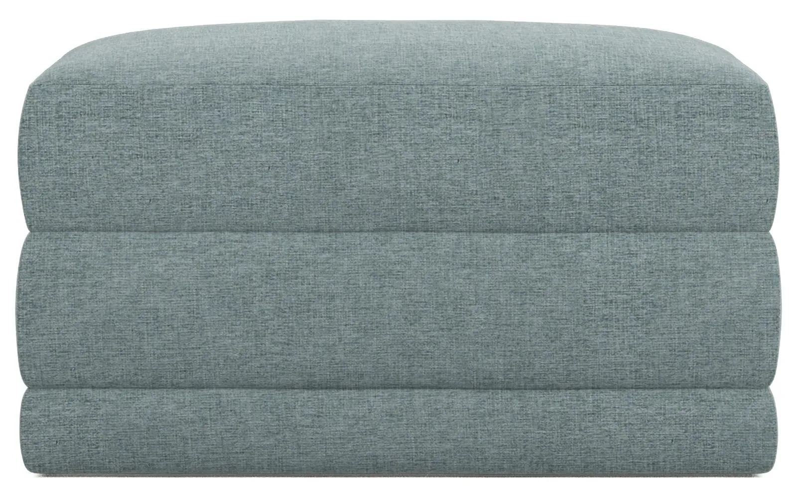 Weybridge Ottoman Upholstered to Floor - Heathered Teal