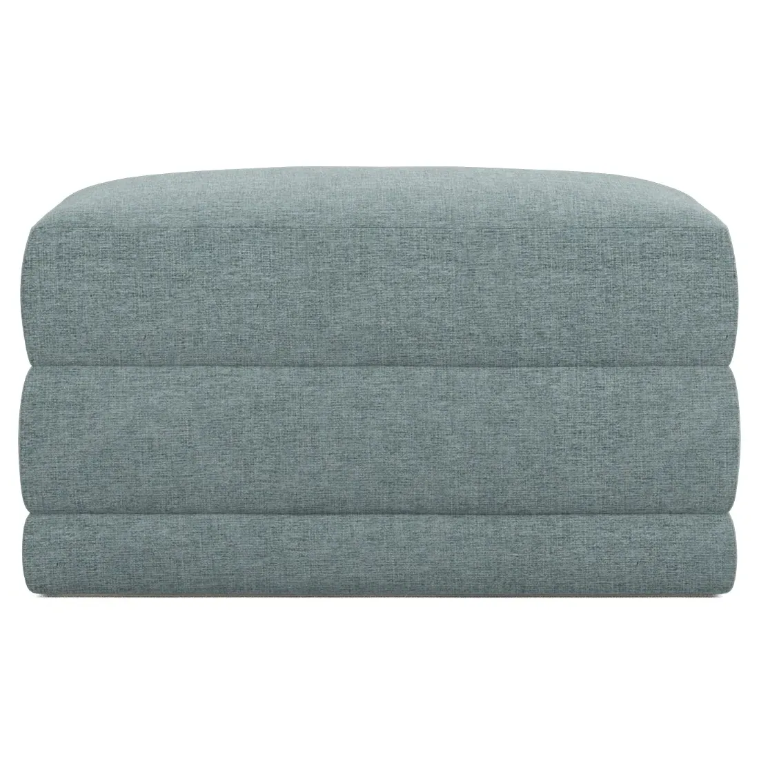 Weybridge Ottoman Upholstered to Floor - Heathered Teal