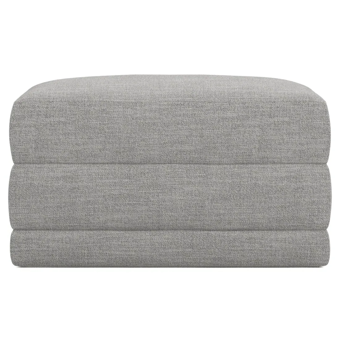 Weybridge Ottoman Upholstered to Floor - Nickel