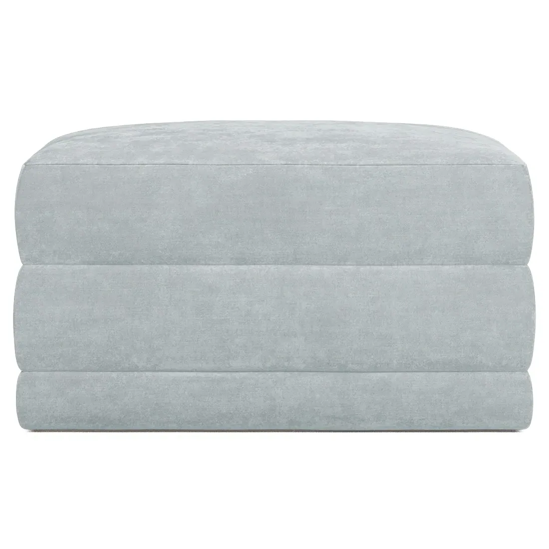 Weybridge Ottoman Upholstered to Floor - Pale Blue