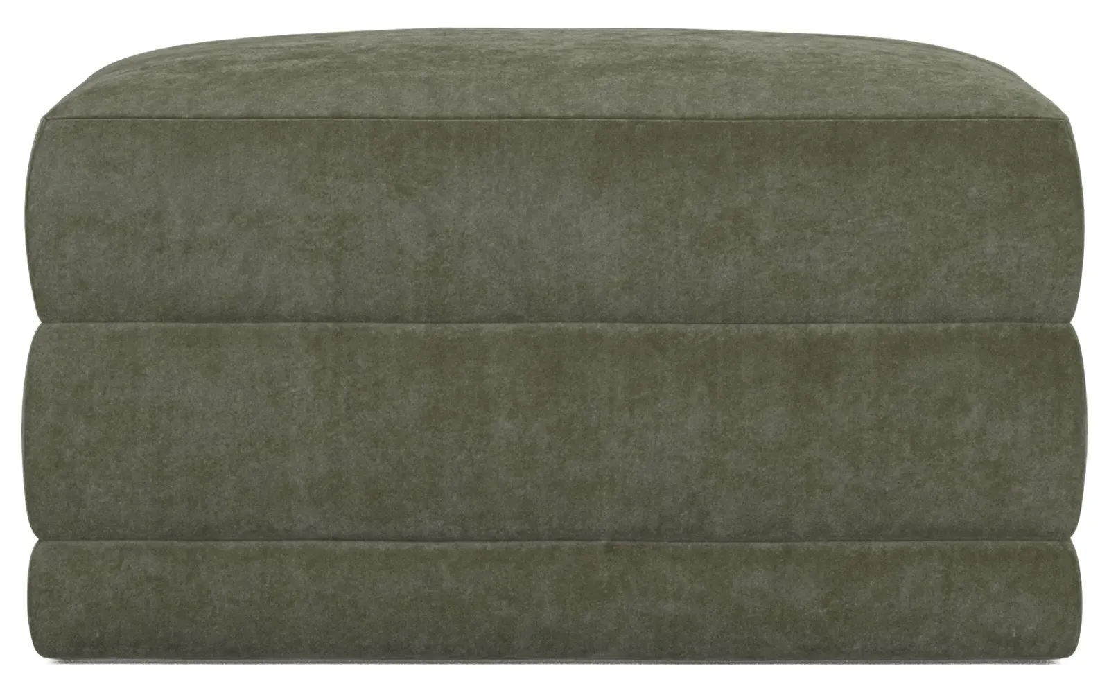 Weybridge Ottoman Upholstered to Floor - Sage Green