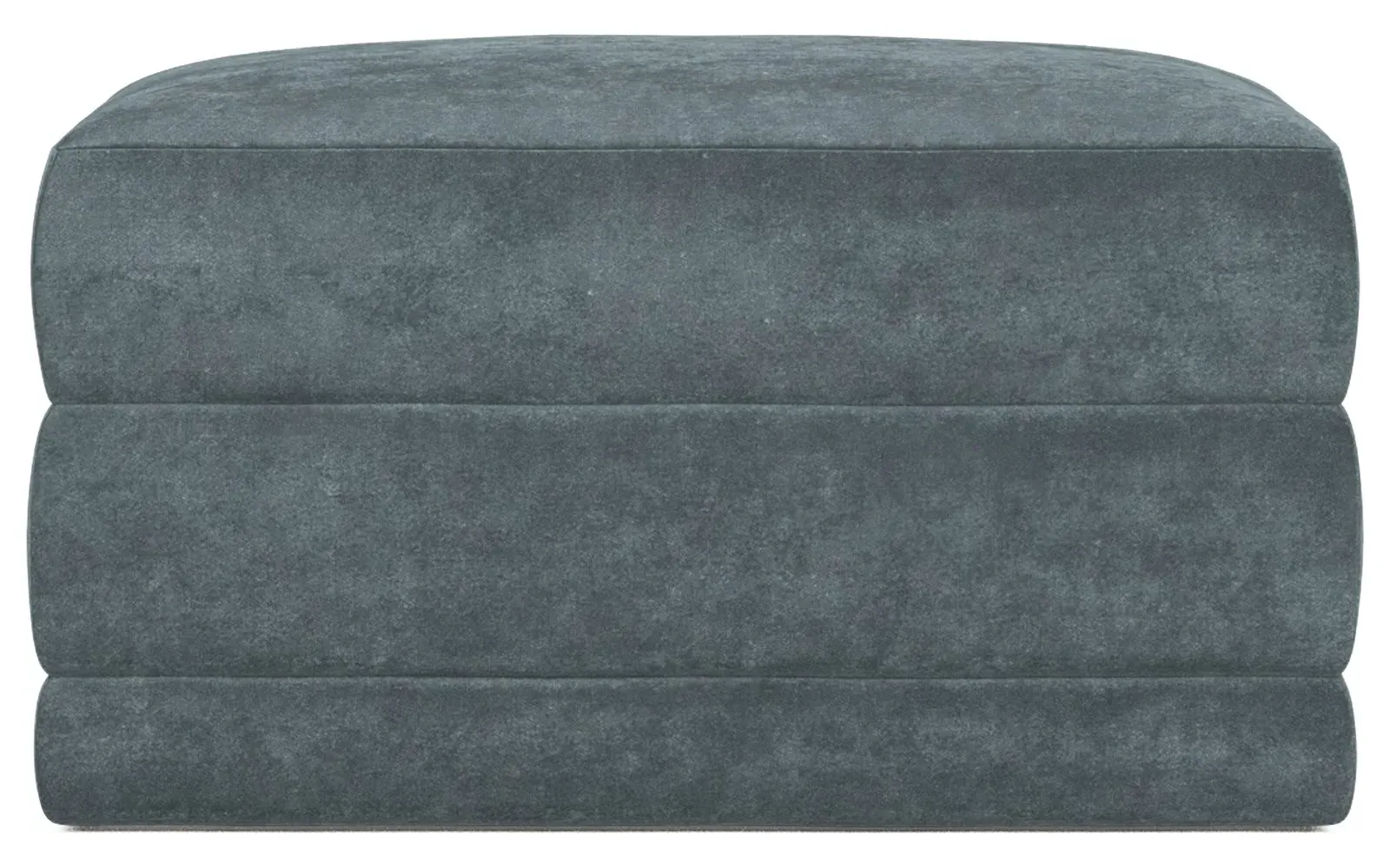 Weybridge Ottoman Upholstered to Floor - Slate Blue