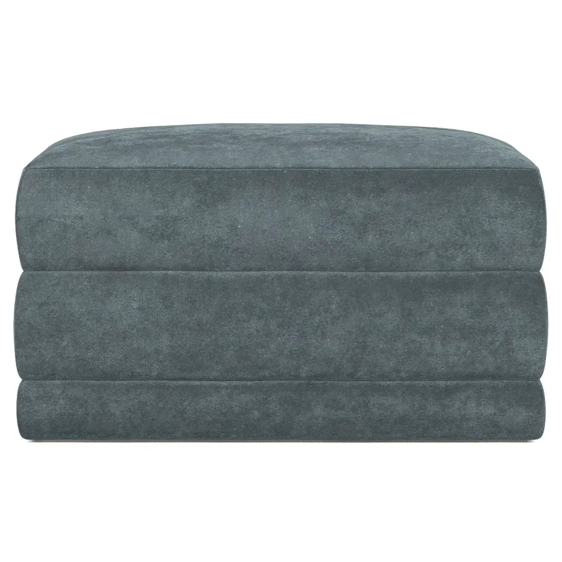 Weybridge Ottoman Upholstered to Floor - Slate Blue