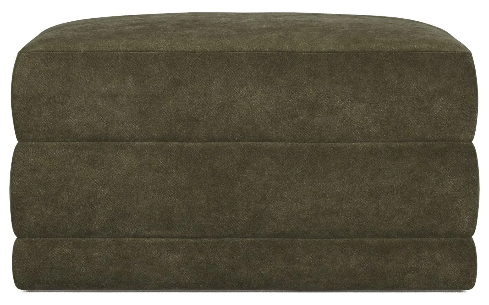 Weybridge Ottoman Upholstered to Floor - Tuscan Olive