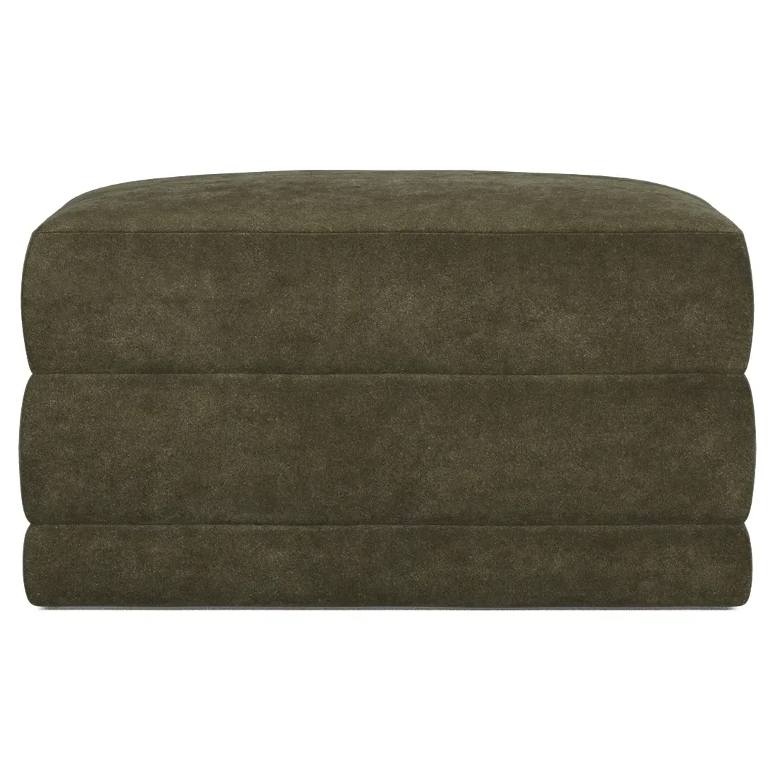 Weybridge Ottoman Upholstered to Floor - Tuscan Olive
