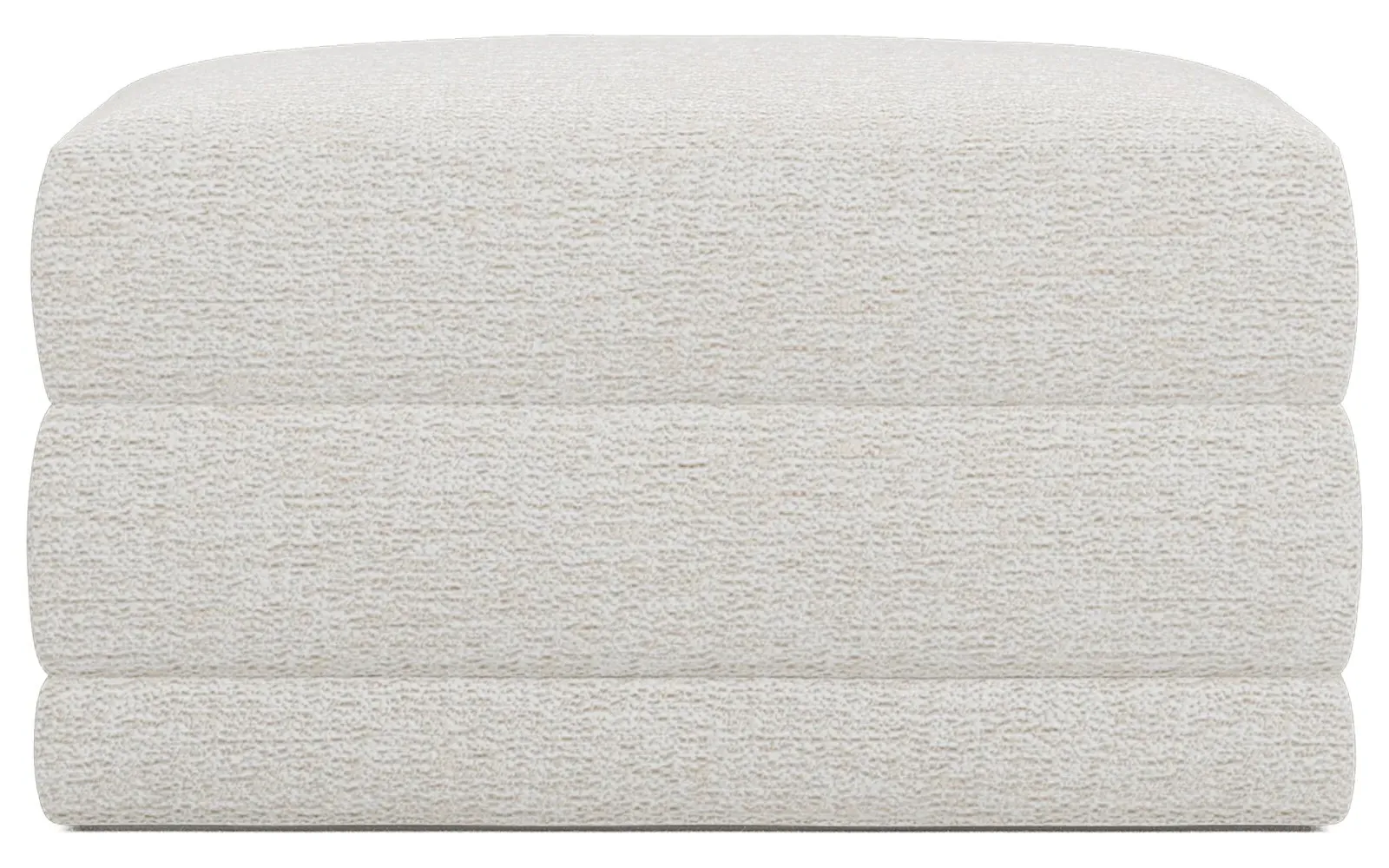 Weybridge Performance Ottoman Upholstered to Floor - Ecru