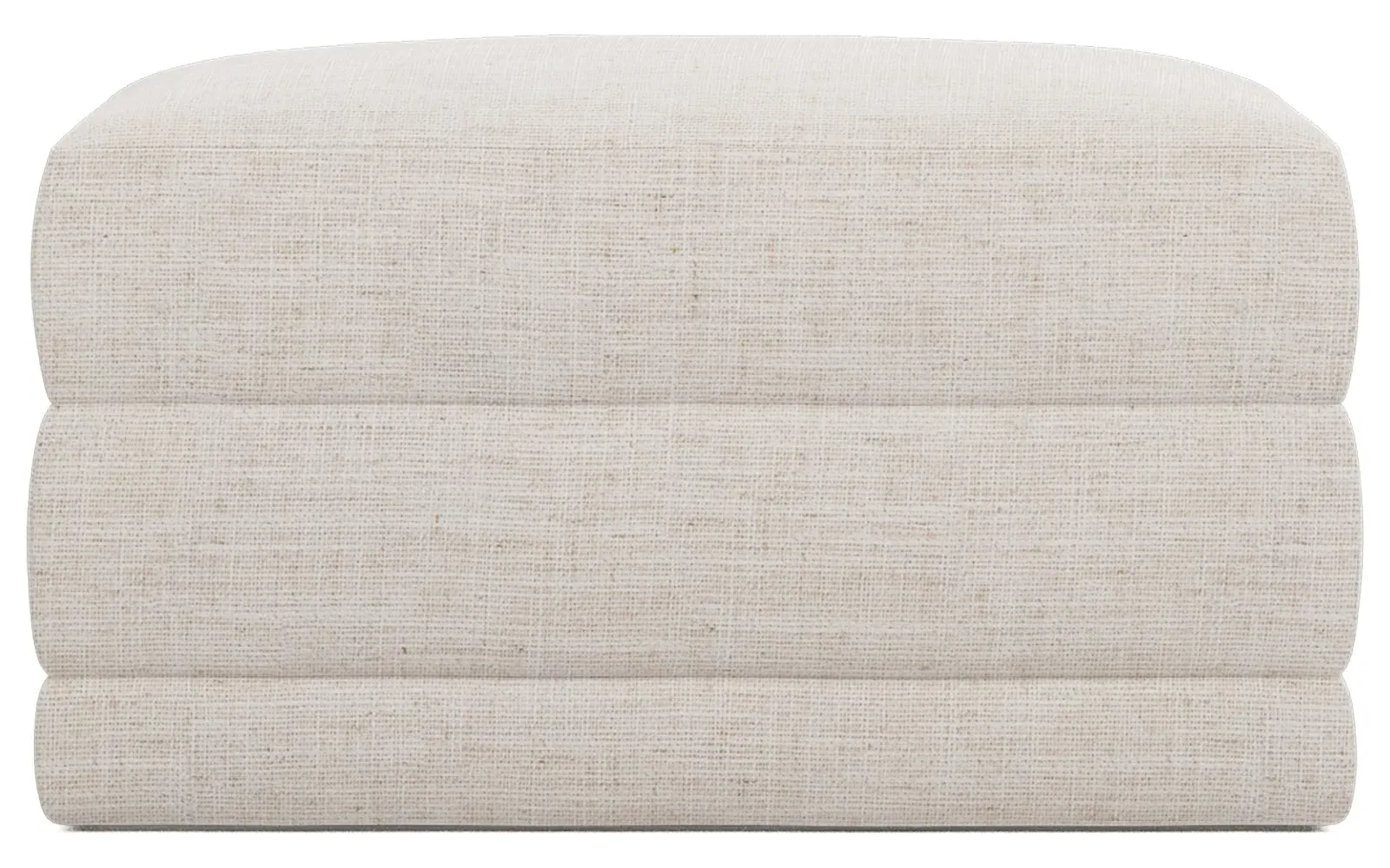Weybridge Performance Ottoman Upholstered to Floor - Heathered Cream