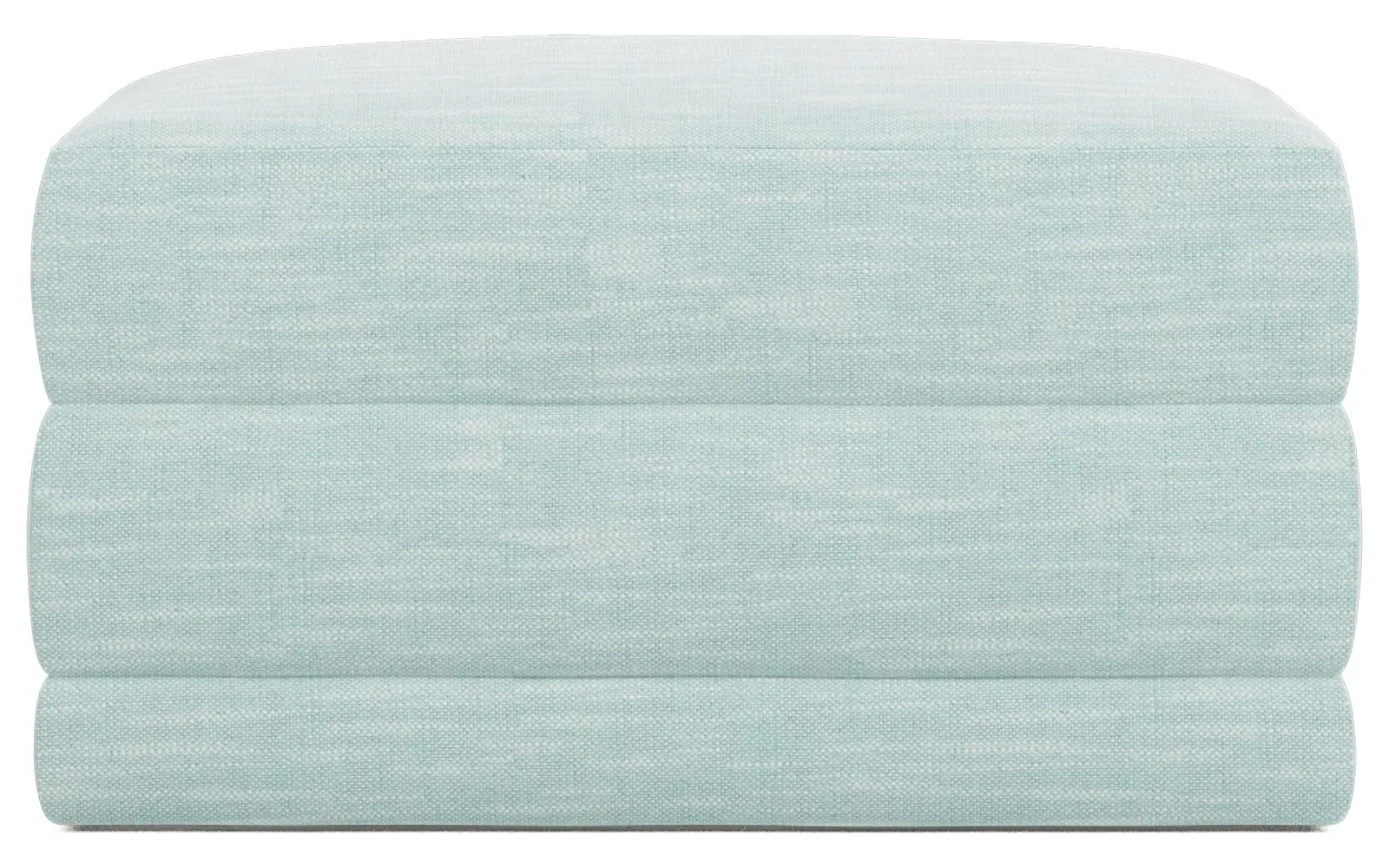 Weybridge Performance Ottoman Upholstered to Floor - Sea Mint
