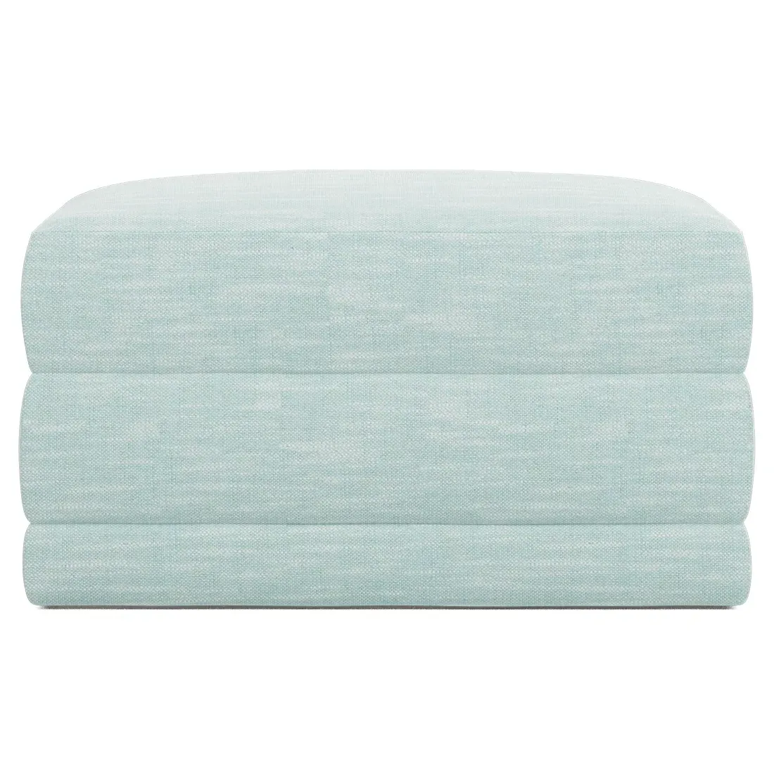 Weybridge Performance Ottoman Upholstered to Floor - Sea Mint