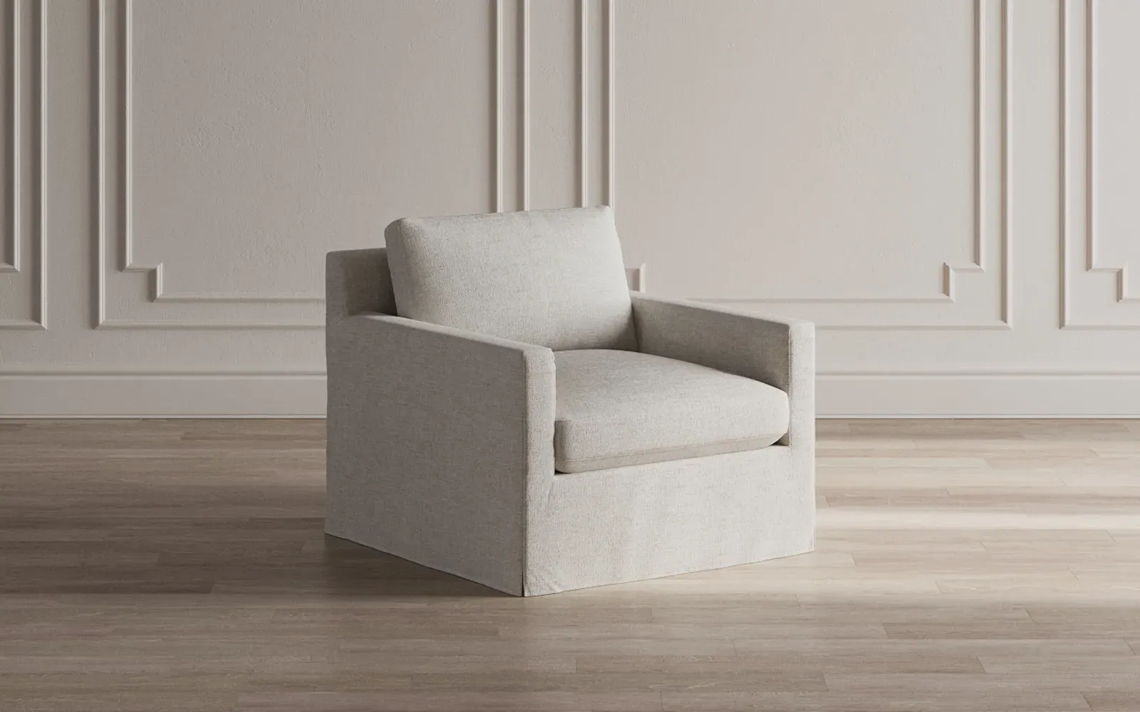 Weybridge Slipcovered Chair - Fog